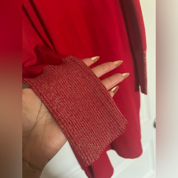 Red Sweater Dress - Picture 5 of 8